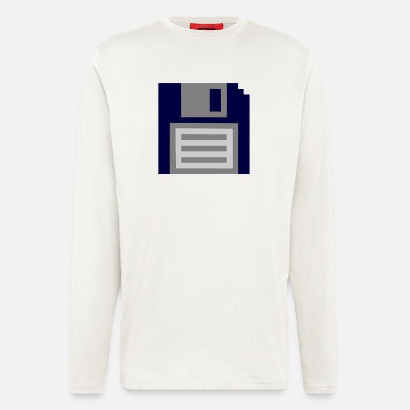 Diskette - Langarmshirt - made by SPREAD  - OFF WHITE
