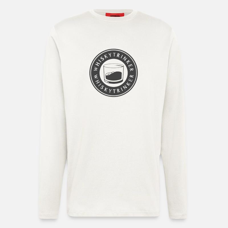 Whiskytrinker - Langarmshirt - made by SPREAD  - OFF WHITE