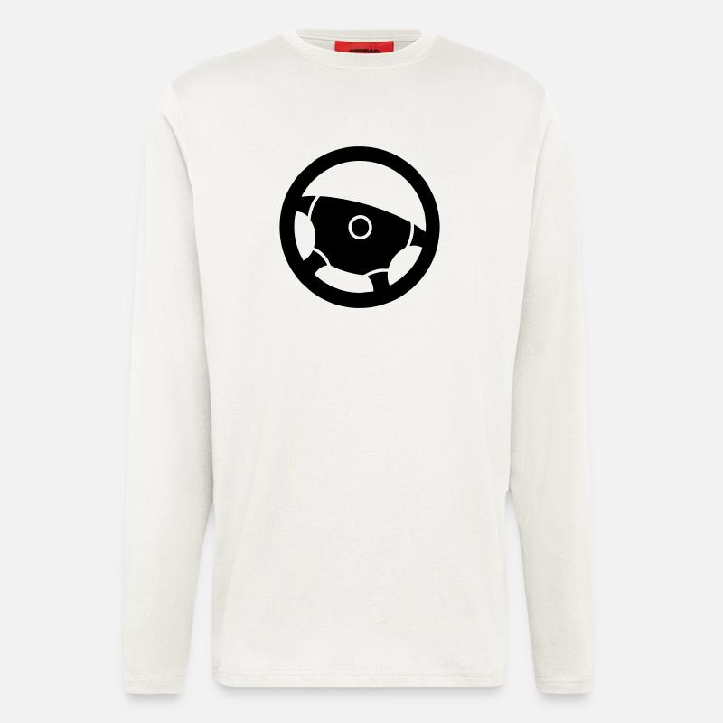 Auto Steering Wheel Driving Instructor - Longsleeve - made by SPREAD  - OFF WHITE