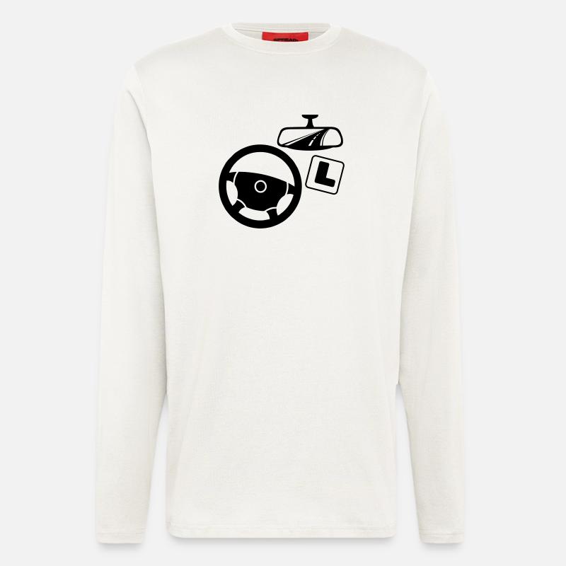Driving instructor logo - Longsleeve - made by SPREAD  - OFF WHITE