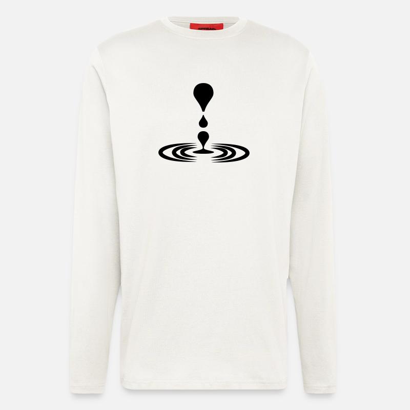 Drop Water Logo Achtsamkeit - Langarmshirt - made by SPREAD  - OFF WHITE