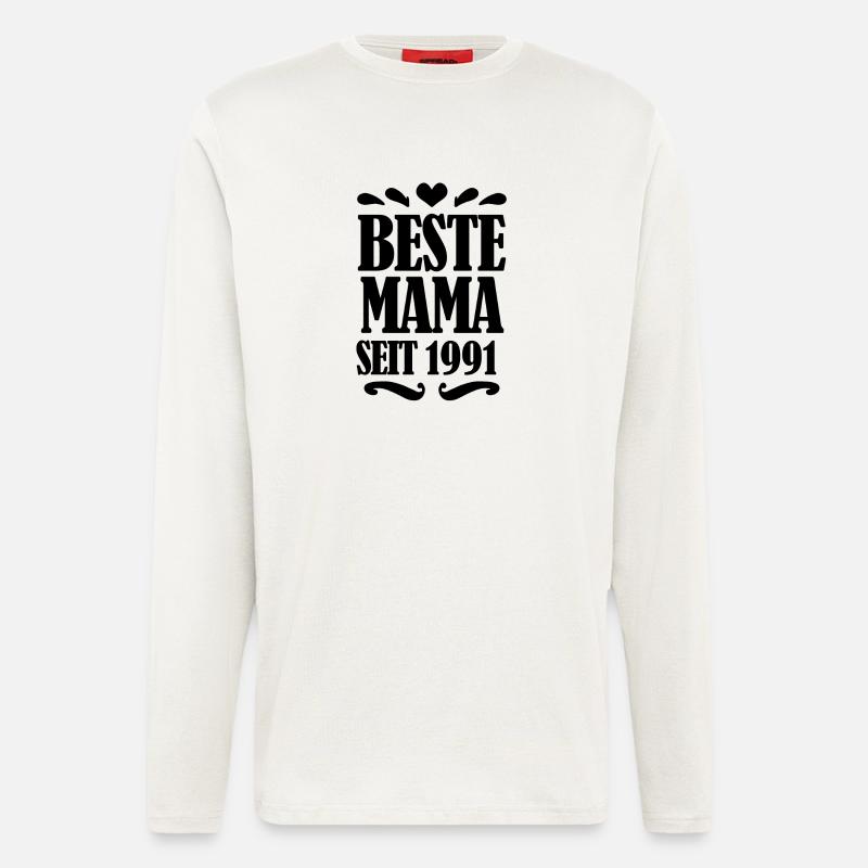 Beste Mama seit 1991 - Langarmshirt - made by SPREAD  - OFF WHITE
