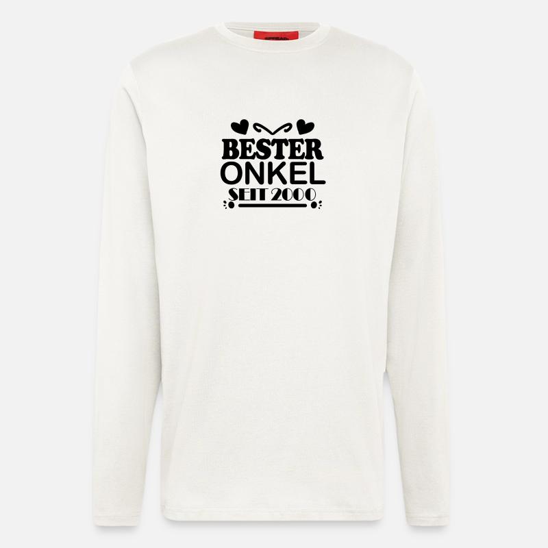 Bester Onkel seit 2000 - Langarmshirt - made by SPREAD  - OFF WHITE