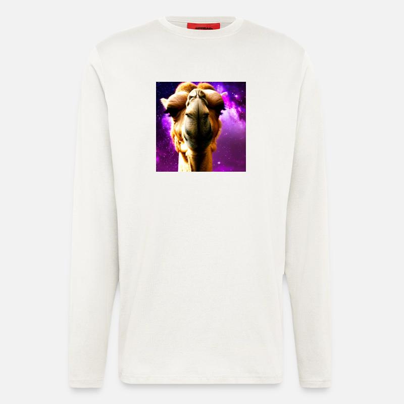 Dromedar Kopf - Kamel - Langarmshirt - made by SPREAD  - OFF WHITE
