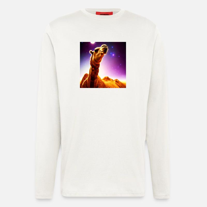 Dromedar Kamel - Wüstenschiff - Langarmshirt - made by SPREAD  - OFF WHITE