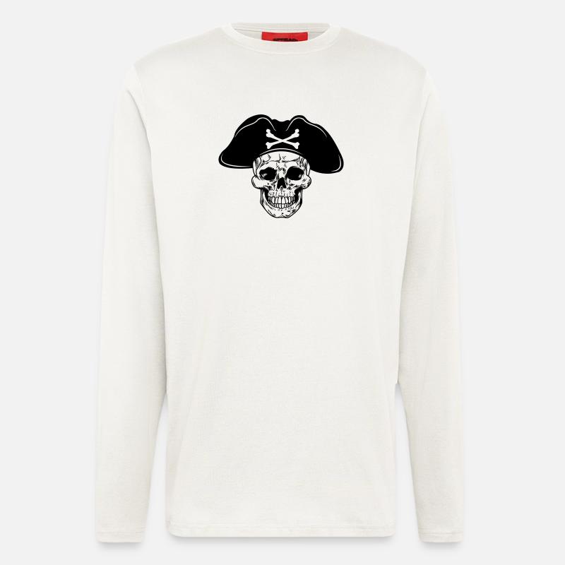 Skull pirate hat - Longsleeve - made by SPREAD  - OFF WHITE