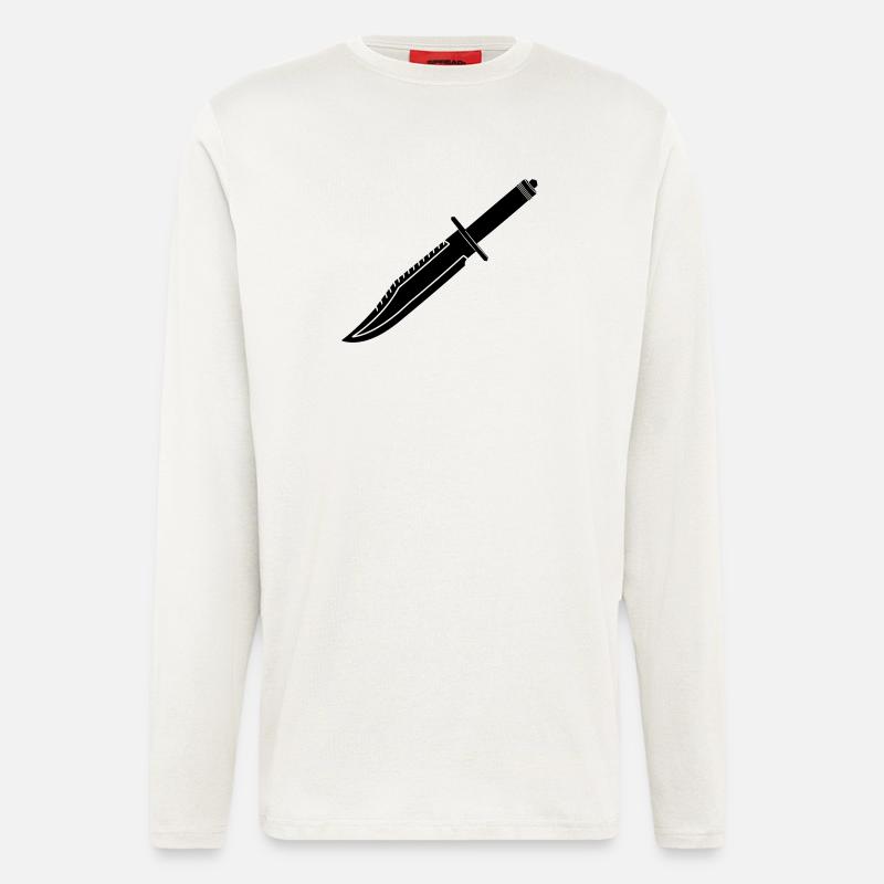 Rambo Messer lang - Langarmshirt - made by SPREAD  - OFF WHITE