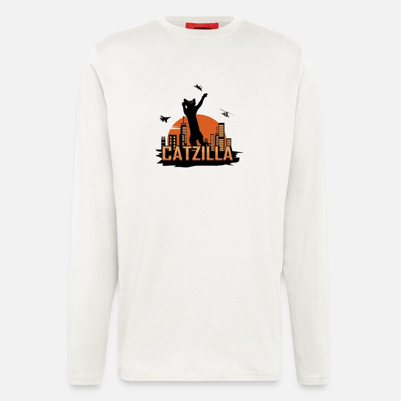 Catzilla - Longsleeve - made by SPREAD  - OFF WHITE