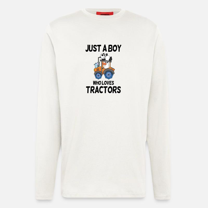Tractor tractor saying - Longsleeve - made by SPREAD  - OFF WHITE