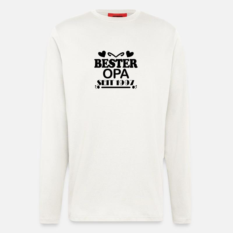 Bester Opa seit 1997 - Langarmshirt - made by SPREAD  - OFF WHITE