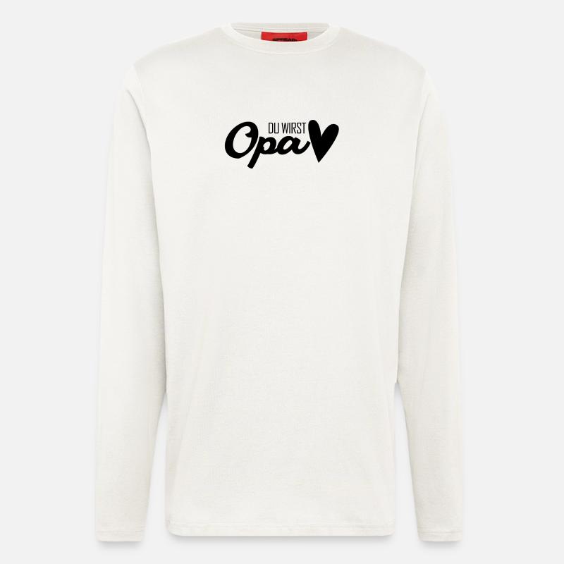 Opa - Opa werden - Bald Opa - Langarmshirt - made by SPREAD  - OFF WHITE