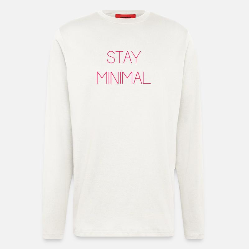 Bleiben Sie minimal - Langarmshirt - made by SPREAD  - OFF WHITE