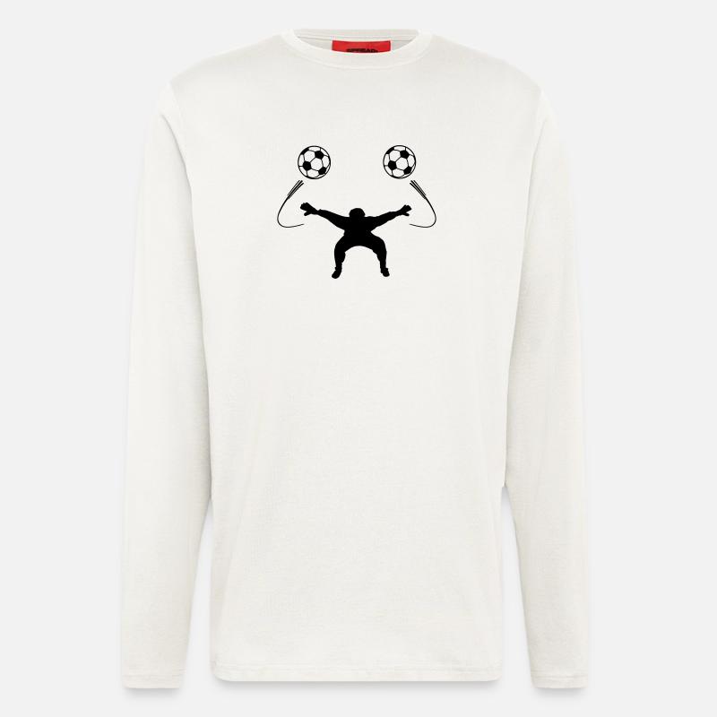 Torwart oder Torwartschattenfigur - Langarmshirt - made by SPREAD  - OFF WHITE