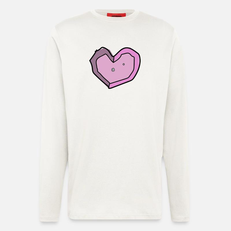 boulderliebe rosa - Langarmshirt - made by SPREAD  - OFF WHITE