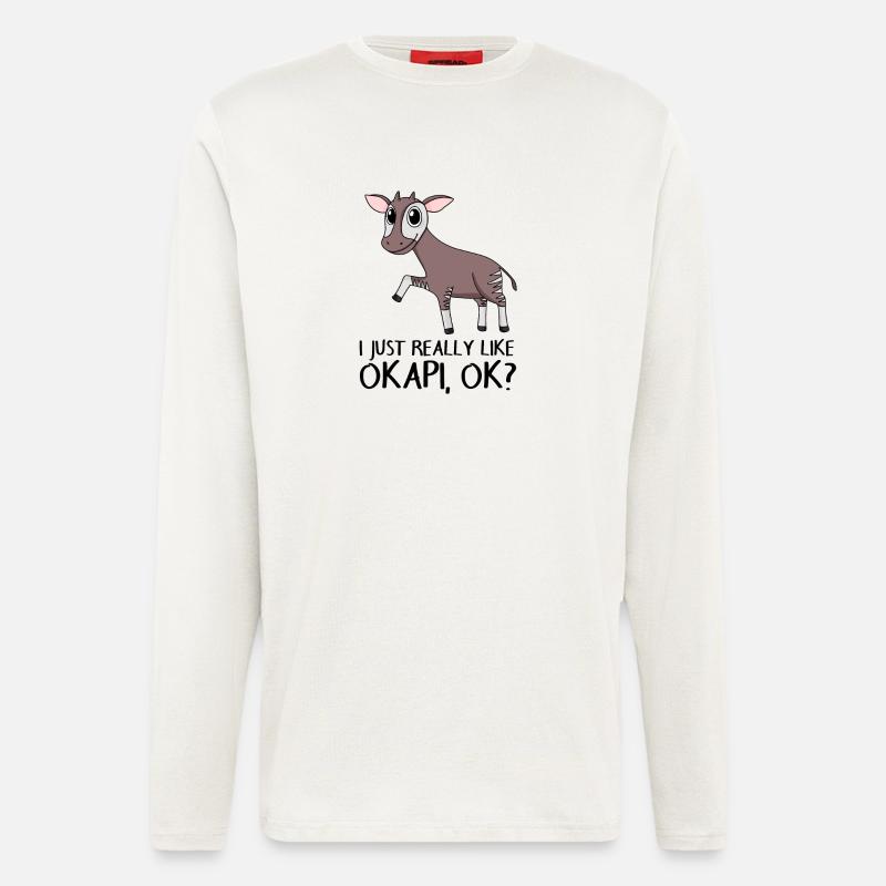 Okapi - Manches longues bio décontracté fabriqué en UE - OFF WHITE