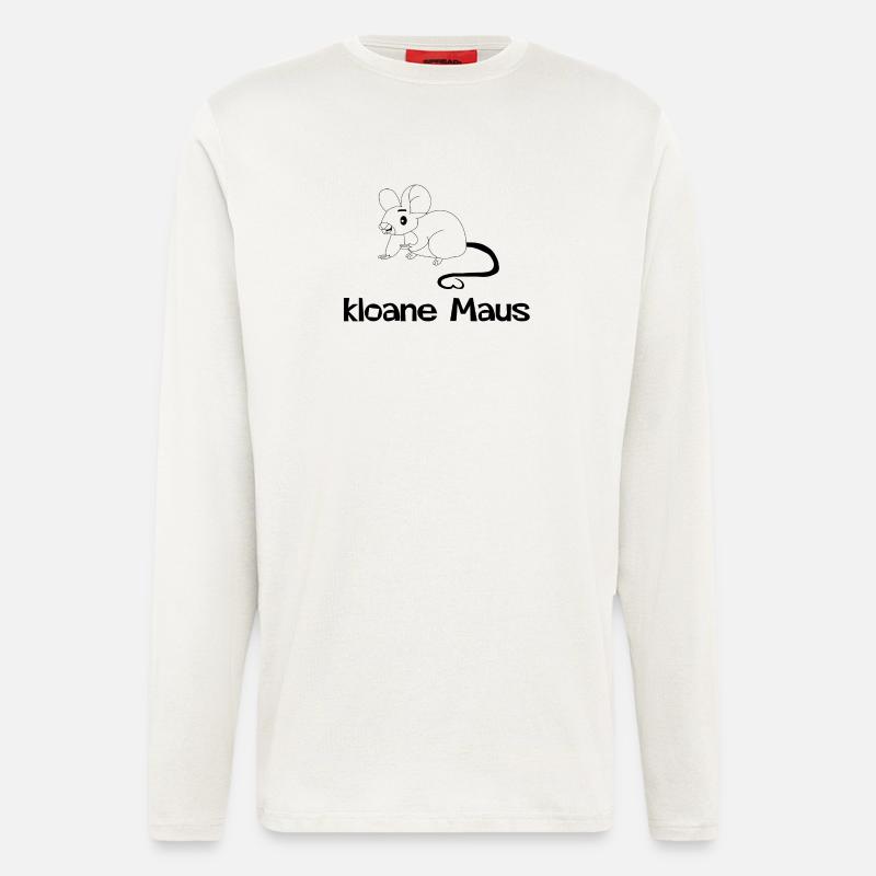 kloane Maus - small, Austrian dialect - Longsleeve - made by SPREAD  - OFF WHITE