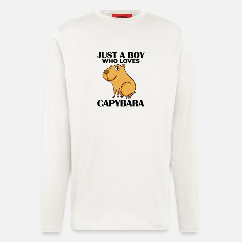 Capybara Junge - Langarmshirt - made by SPREAD  - OFF WHITE