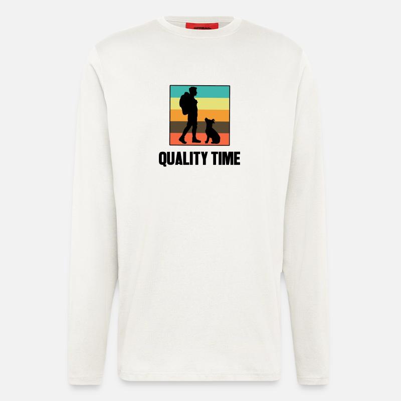 Wanderer Wandern Statement Bergwanderung Klettern - Langarmshirt - made by SPREAD  - OFF WHITE