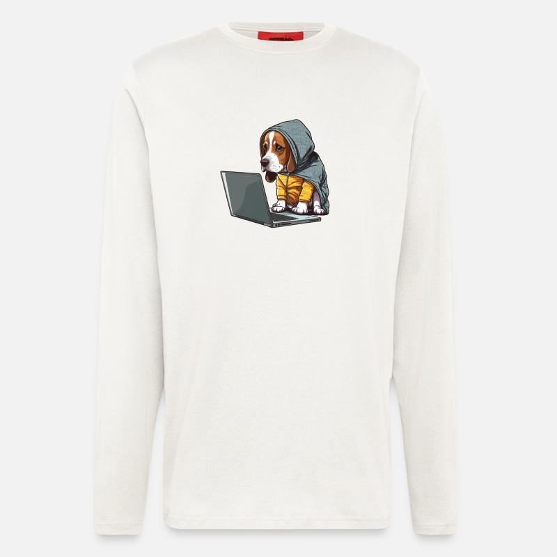 Coding dog - Longsleeve - made by SPREAD  - OFF WHITE