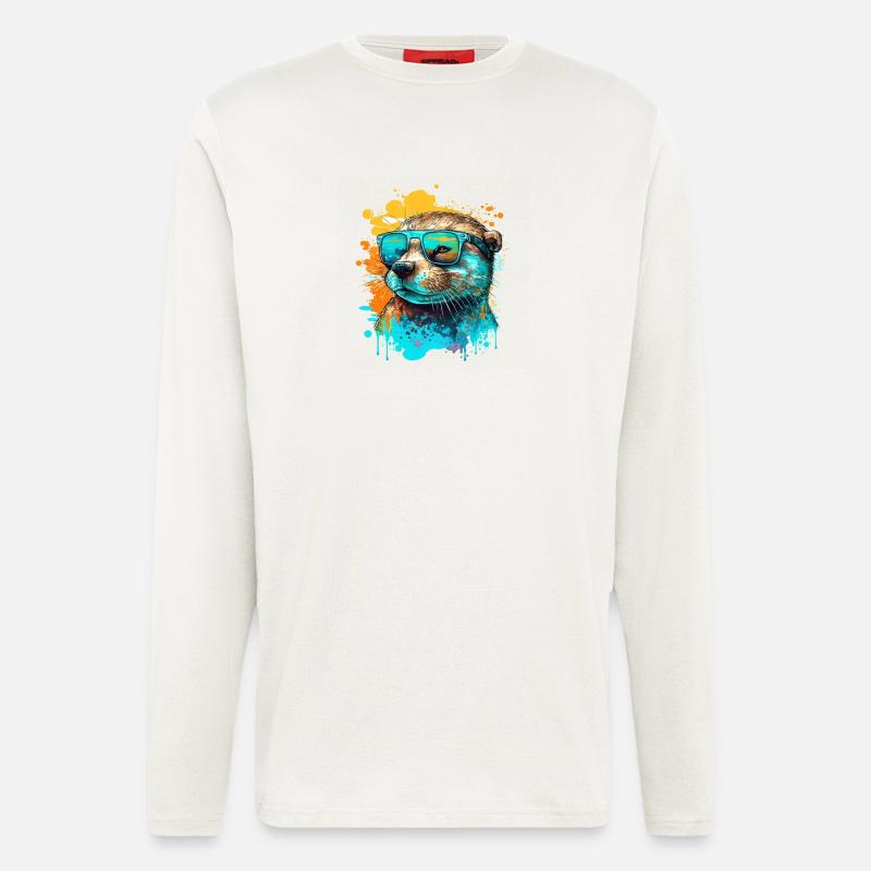 Cool Otter - Langarmshirt - made by SPREAD  - OFF WHITE