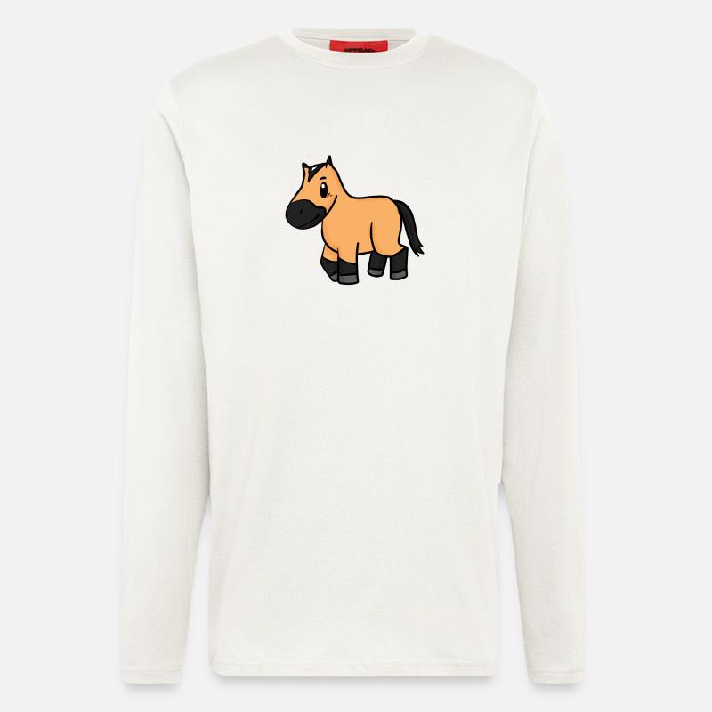 Pferd - Langarmshirt - made by SPREAD  - OFF WHITE