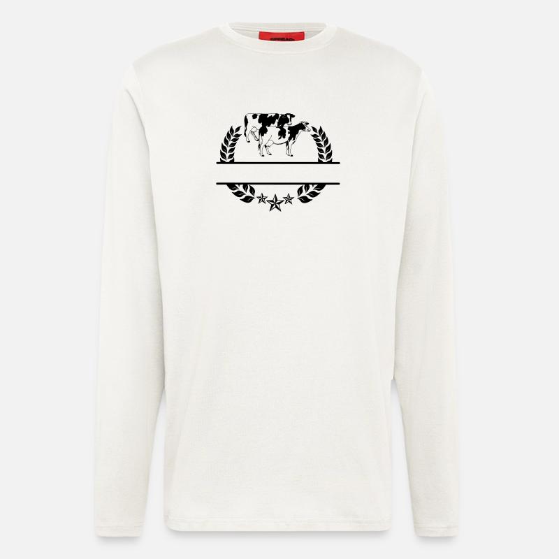 Cows monogram - Longsleeve - made by SPREAD  - OFF WHITE