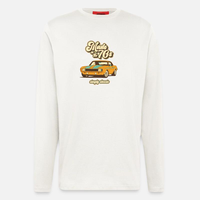 70s Design - Longsleeve - made by SPREAD  - OFF WHITE