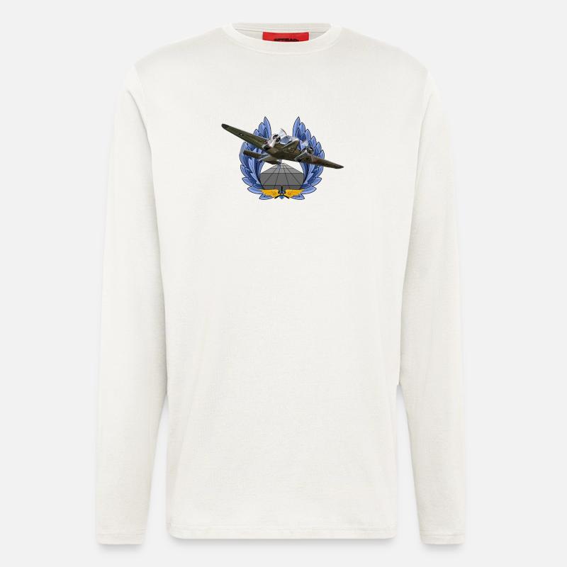 Beechcraft Model 18 - Langarmshirt - made by SPREAD  - OFF WHITE