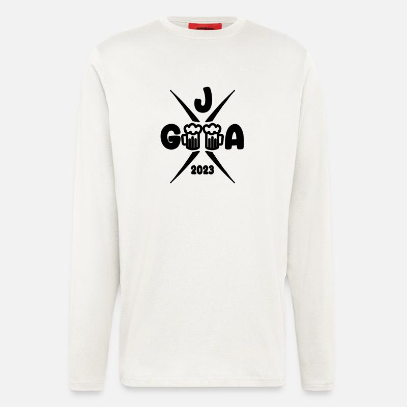 2023 Junggesellenabschied Crew Feier - Langarmshirt - made by SPREAD  - OFF WHITE