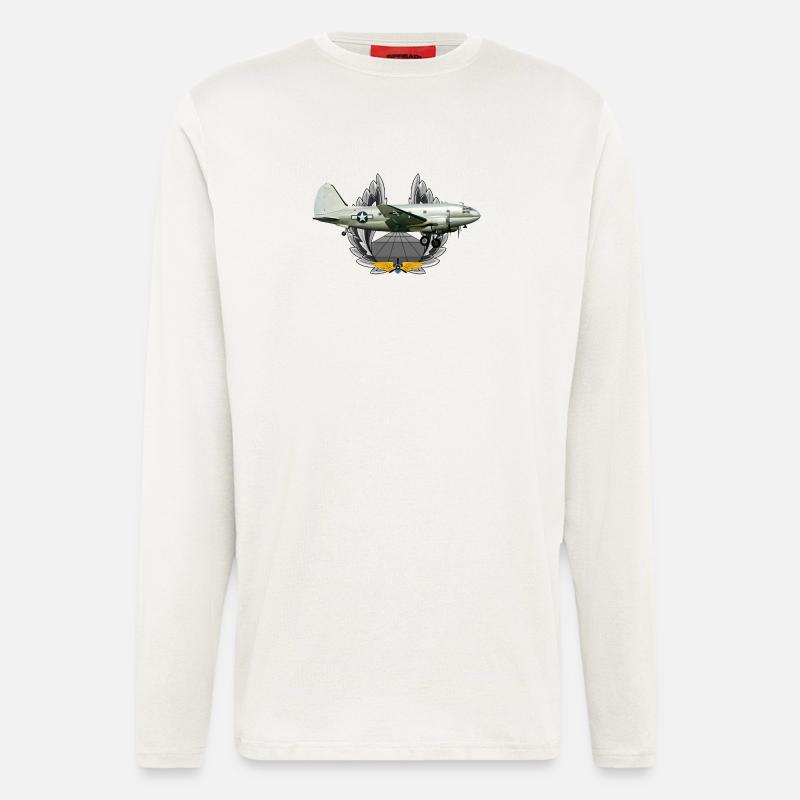 C-46 Commando - Longsleeve - made by SPREAD  - OFF WHITE