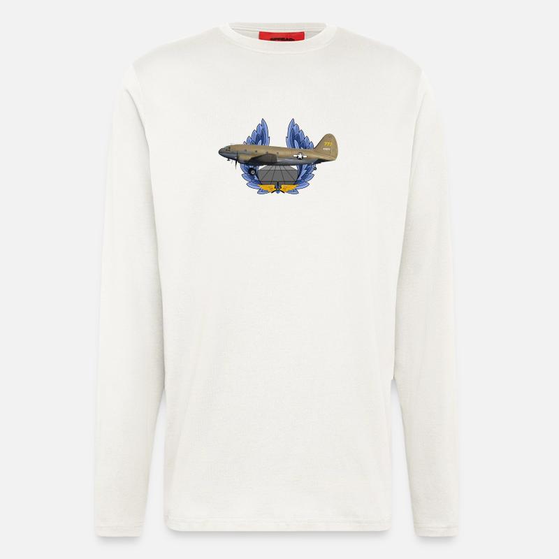 C-46 Commando - Longsleeve - made by SPREAD  - OFF WHITE