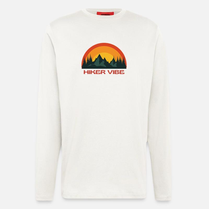 Wanderer, Wanderer, Wanderfreund - Langarmshirt - made by SPREAD  - OFF WHITE
