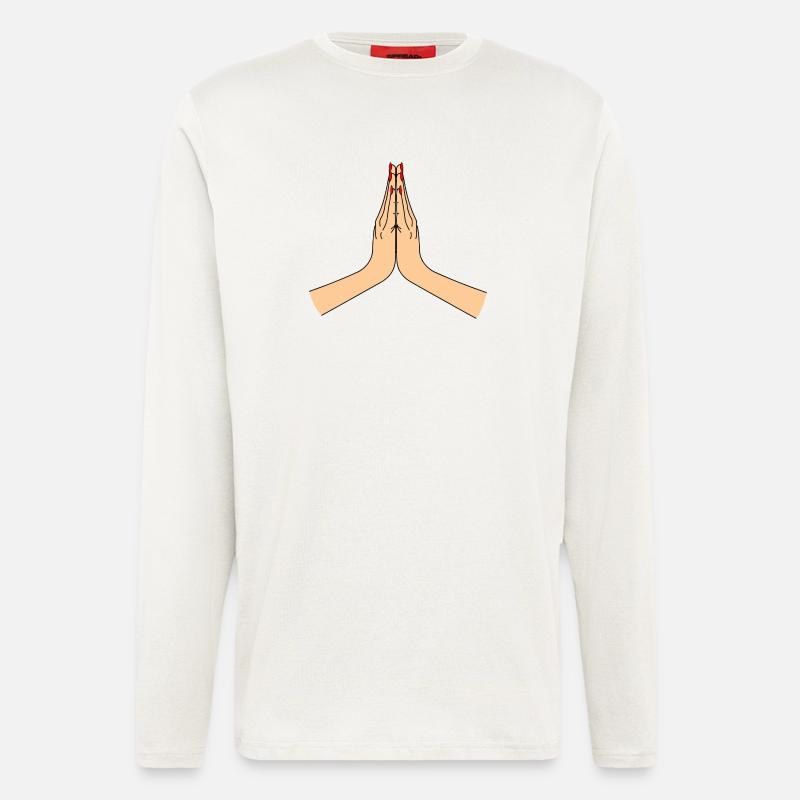 Namasté danke - Langarmshirt - made by SPREAD  - OFF WHITE