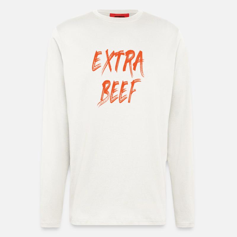 Das Extra Rindfleisch - Langarmshirt - made by SPREAD - OFF WHITE