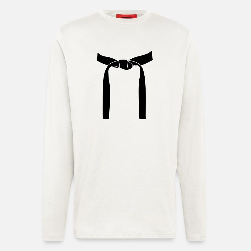 Kampfsportband oder Obi - Langarmshirt - made by SPREAD  - OFF WHITE