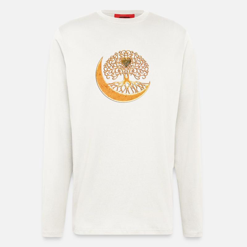 Wunderbares und elegantes Baumleben - Langarmshirt - made by SPREAD  - OFF WHITE