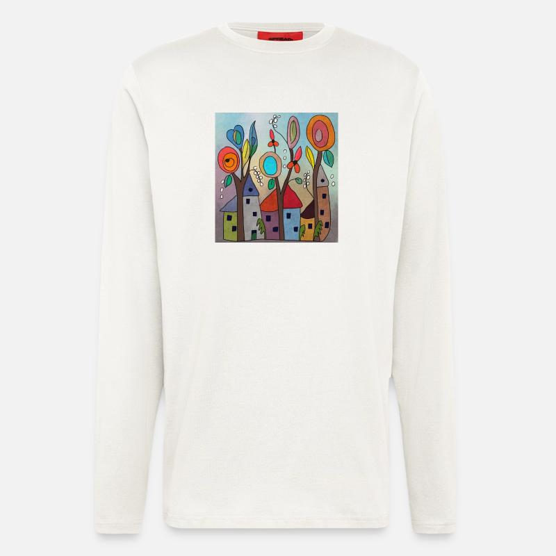 Elfendörfchen - Langarmshirt - made by SPREAD  - OFF WHITE