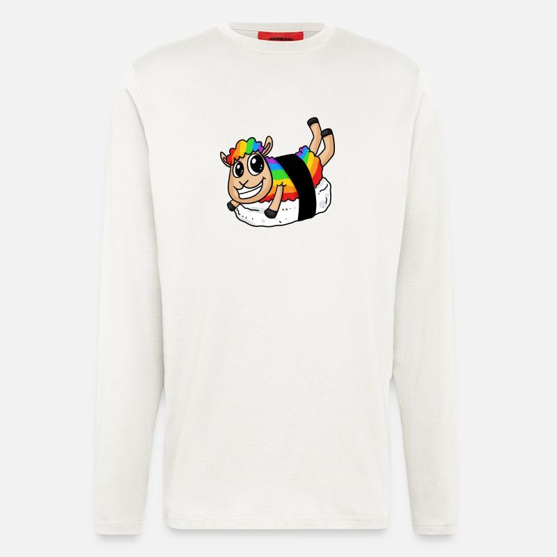 Rainbow Sushi Sheep - Longsleeve - made by SPREAD  - OFF WHITE
