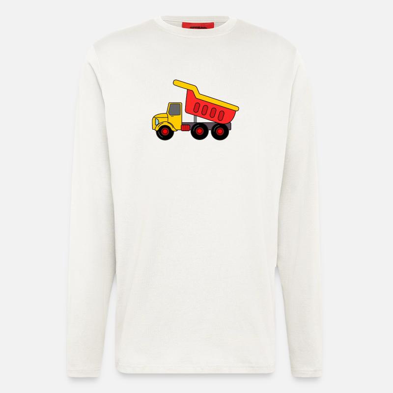Keepauto Sand, rot gelb - Langarmshirt - made by SPREAD  - OFF WHITE