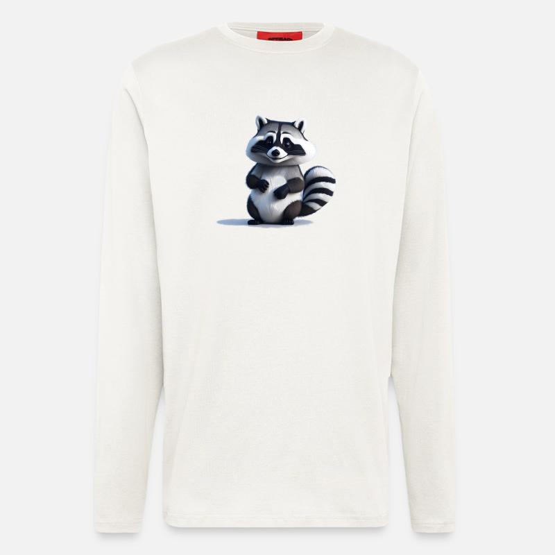 Waschbär - Langarmshirt - made by SPREAD  - OFF WHITE