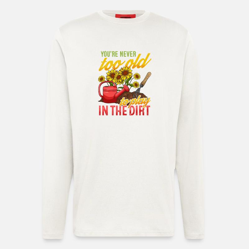Gartenarbeit Gärtner - Langarmshirt - made by SPREAD  - OFF WHITE