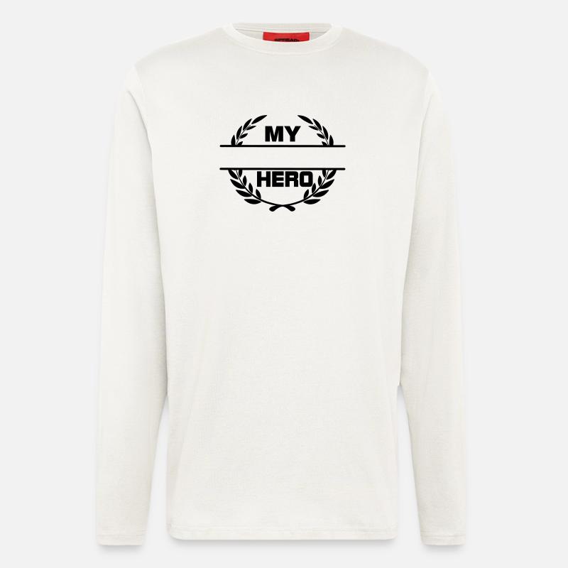 Mein Held - Langarmshirt - made by SPREAD  - OFF WHITE