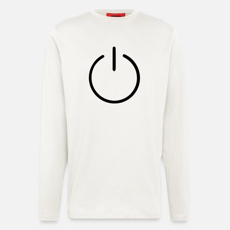 An Us Off Button - Longsleeve - made by SPREAD  - OFF WHITE