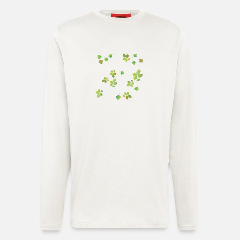 Spring Leaves Pattern - Longsleeve - made by SPREAD  - OFF WHITE