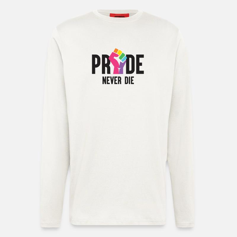Pride Month LGBT - Pride Never Die - Longsleeve - made by SPREAD  - OFF WHITE