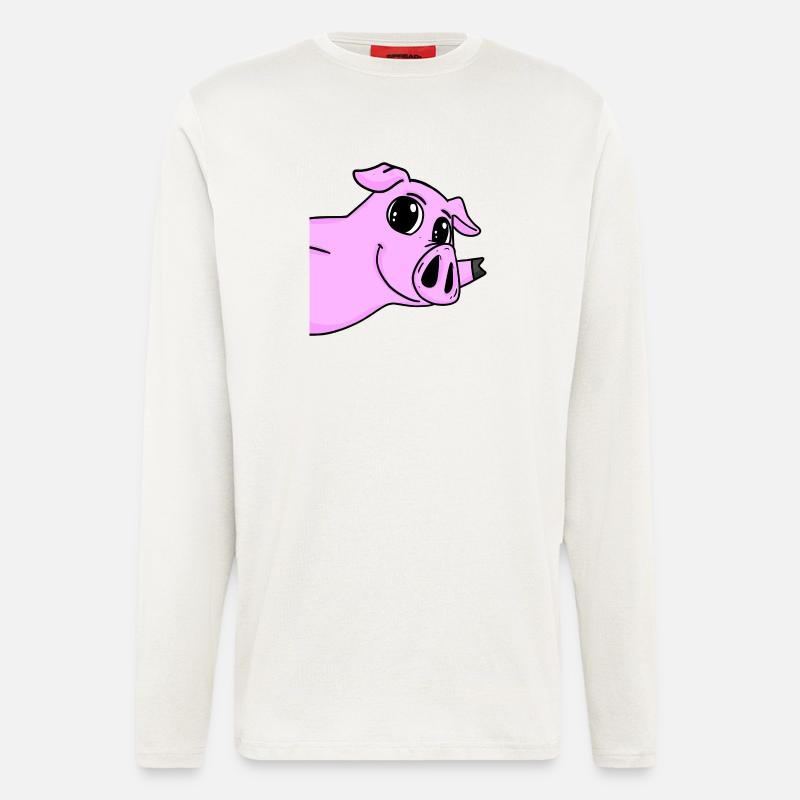 Pig Greeting Greeting - Longsleeve - made by SPREAD  - OFF WHITE