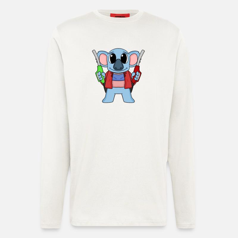 Gas station attendant Koala gas station - Longsleeve - made by SPREAD  - OFF WHITE