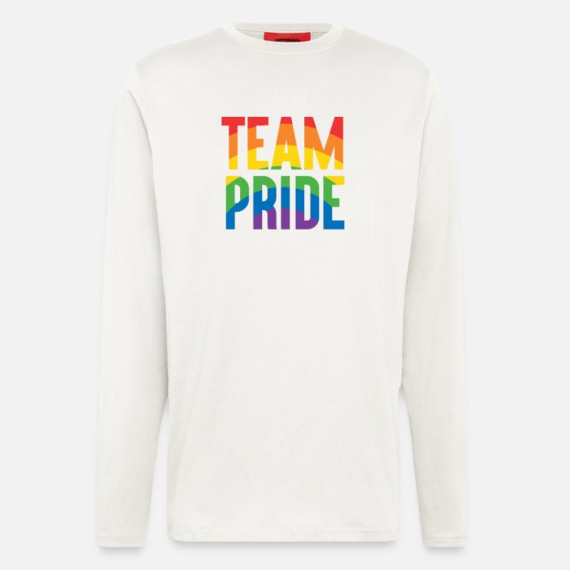 Pride Month LGBT - Team Pride - Longsleeve - made by SPREAD  - OFF WHITE