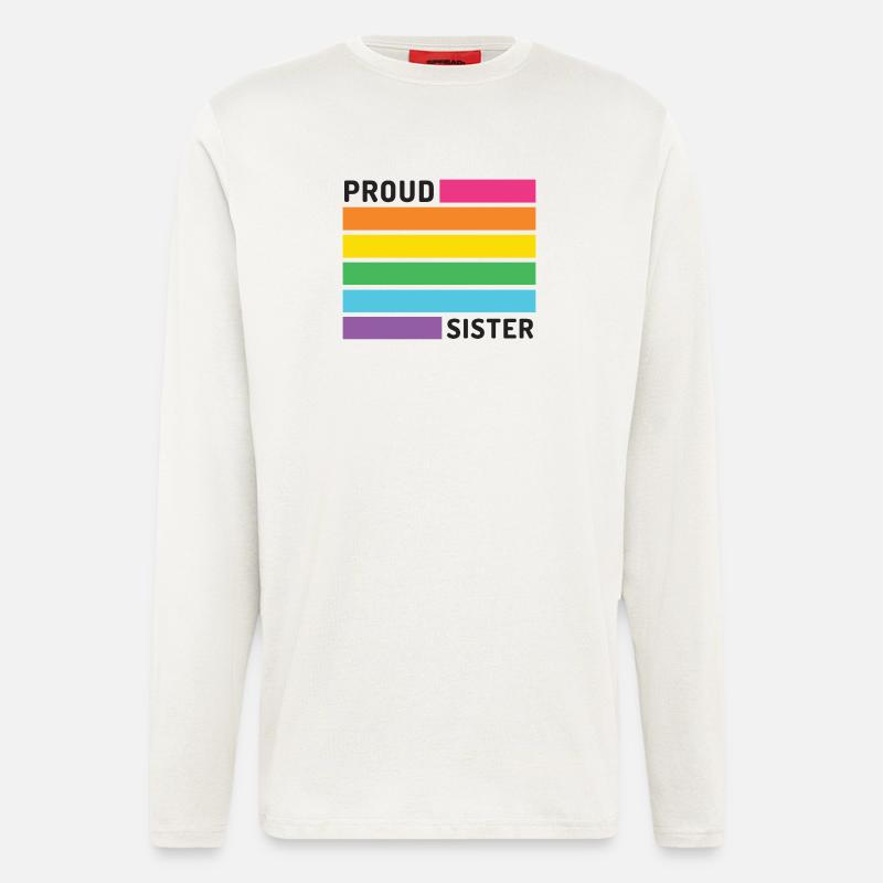 Pride Month LGBT - Stolze Schwester - Langarmshirt - made by SPREAD - OFF WHITE