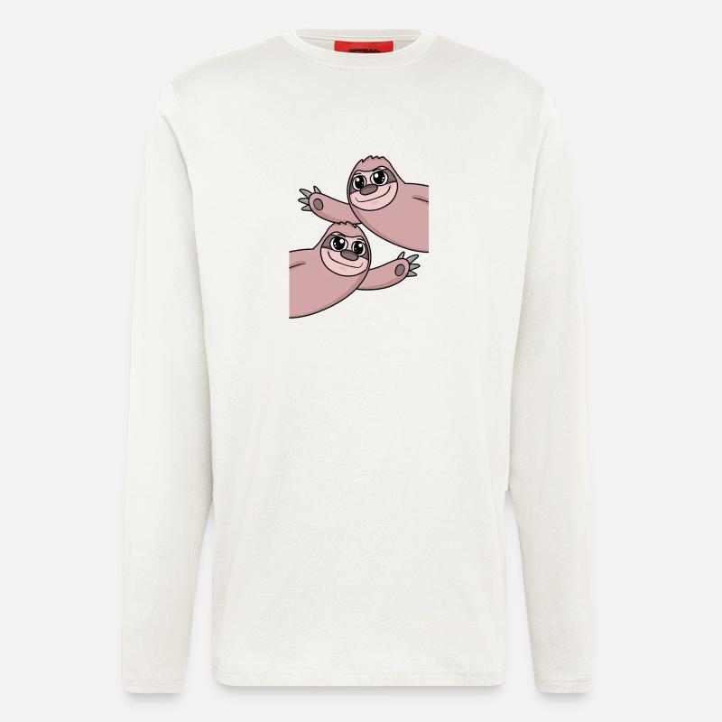 Sloth Sloths - Longsleeve - made by SPREAD  - OFF WHITE